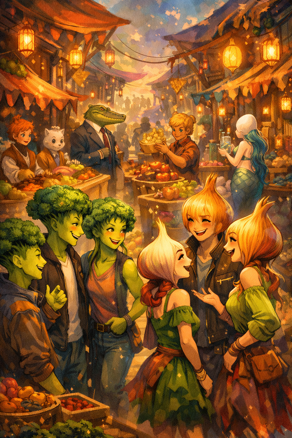 Broccoli Heads × Onion Heads  Market Street, ZANABIA